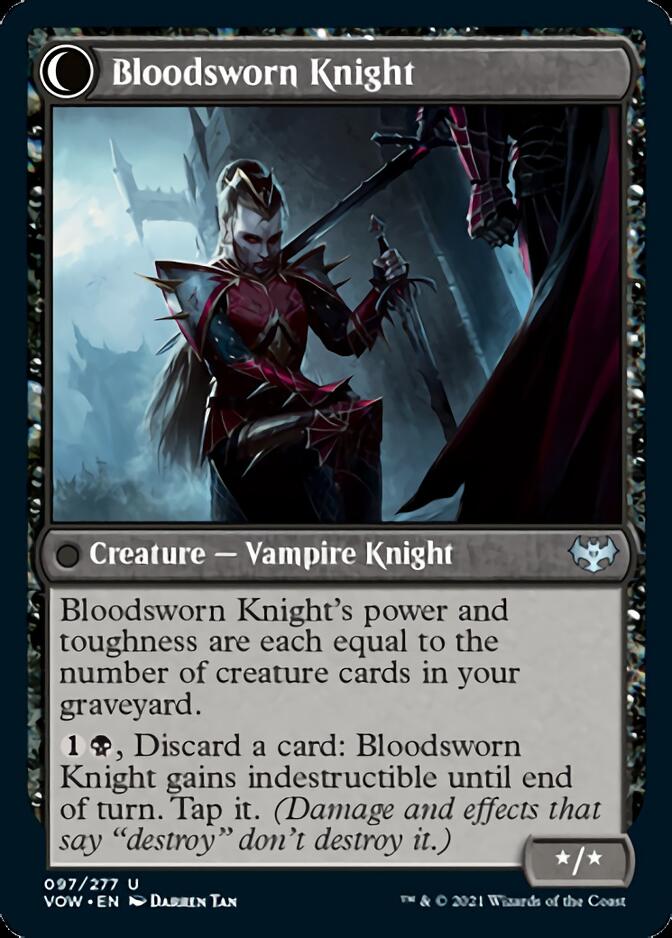 Bloodsworn Squire // Bloodsworn Knight [Innistrad: Crimson Vow] | Golgari Games