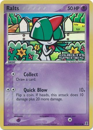 Ralts (81/113) (Stamped) [EX: Delta Species] | Golgari Games