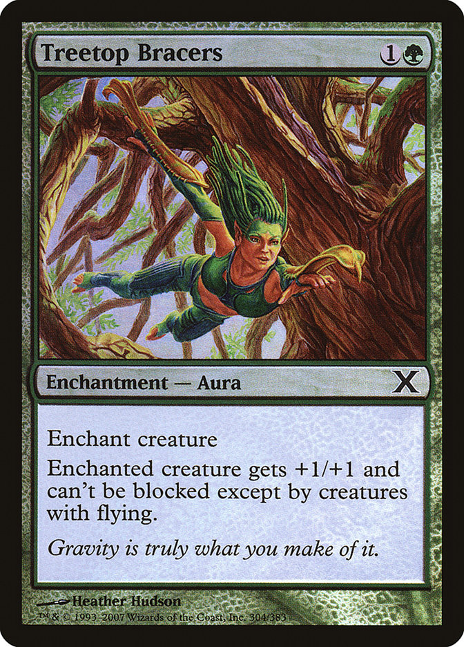 Treetop Bracers (Premium Foil) [Tenth Edition] | Local Legends
