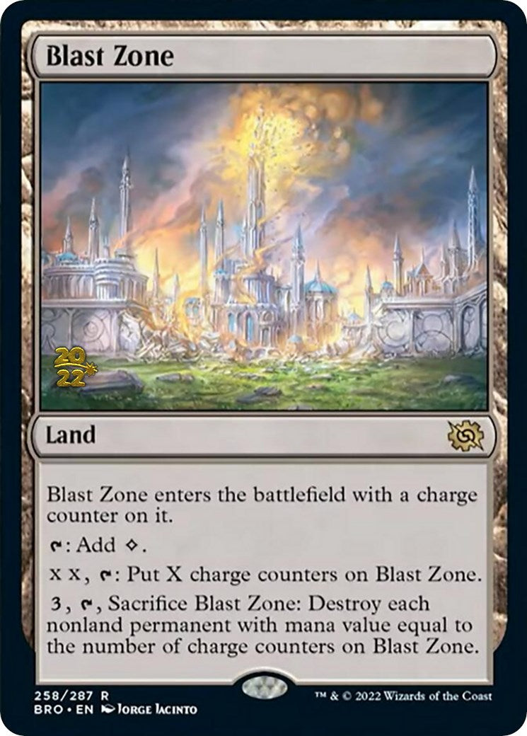 Blast Zone (258) [The Brothers' War: Prerelease Promos] | Local Legends