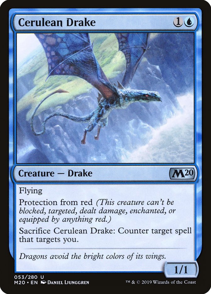 Cerulean Drake [Core Set 2020] | Local Legends