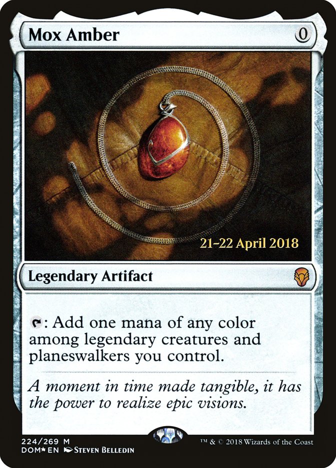 Mox Amber [Dominaria Prerelease Promos] | Local Legends