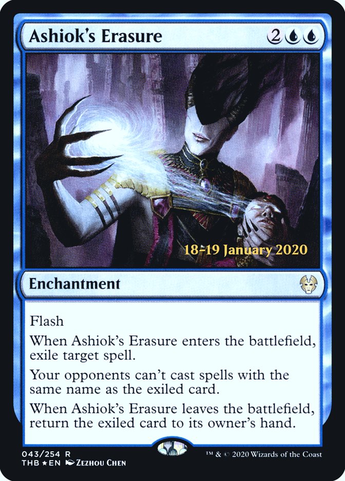 Ashiok's Erasure [Theros Beyond Death Prerelease Promos] | Golgari Games