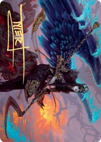 Eradicator Valkyrie Art Card (Gold-Stamped Signature) [Kaldheim Art Series] | Golgari Games