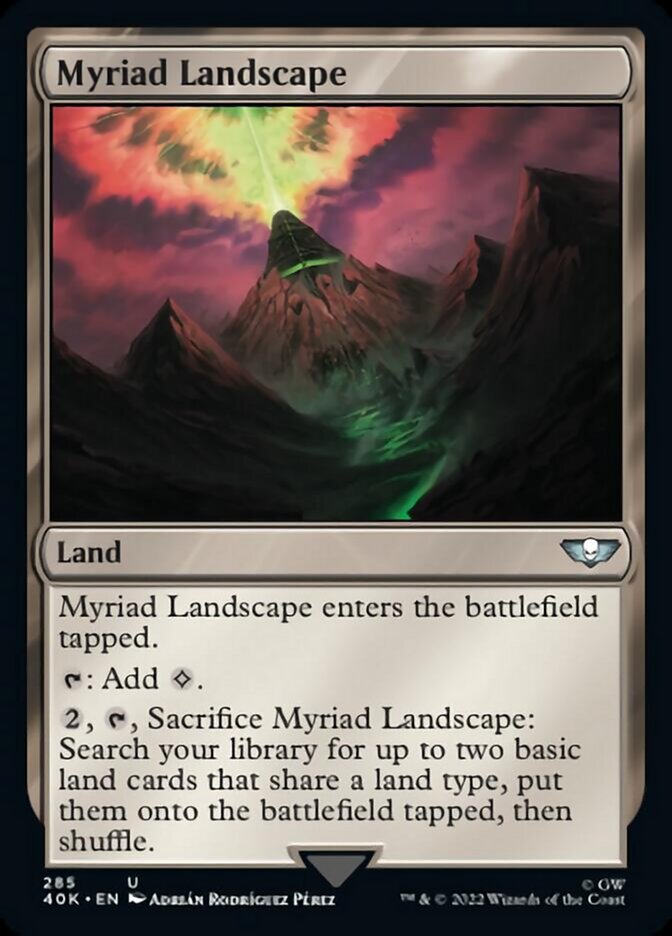 Myriad Landscape (Surge Foil) [Universes Beyond: Warhammer 40,000] | Local Legends