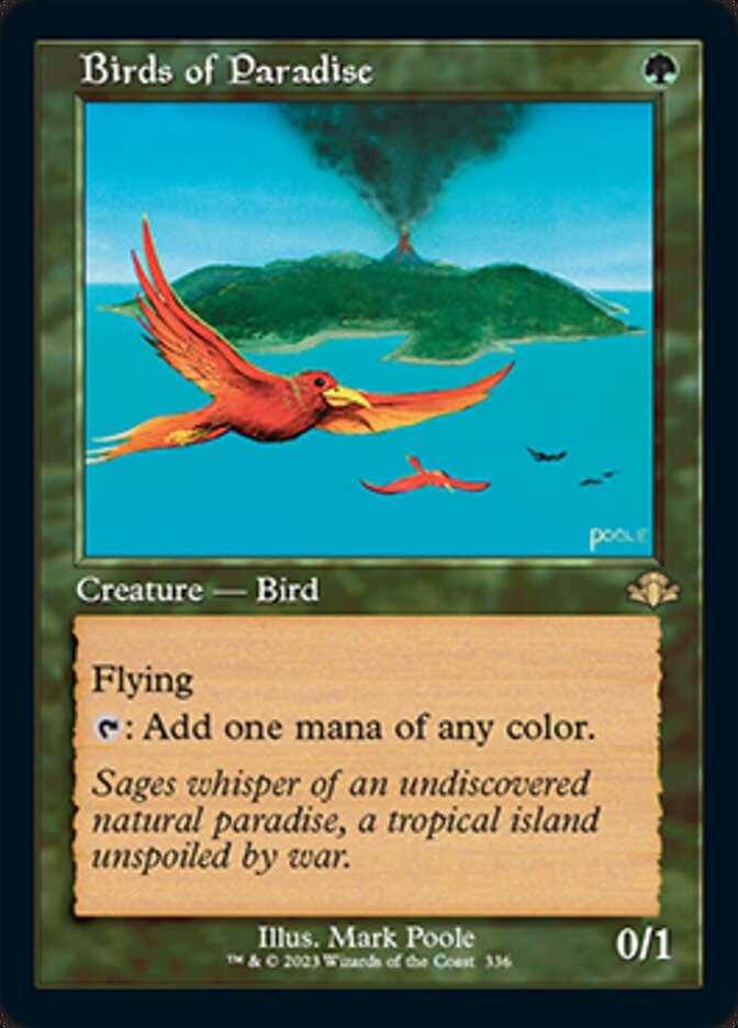 Birds of Paradise (Retro) [Dominaria Remastered] | Golgari Games