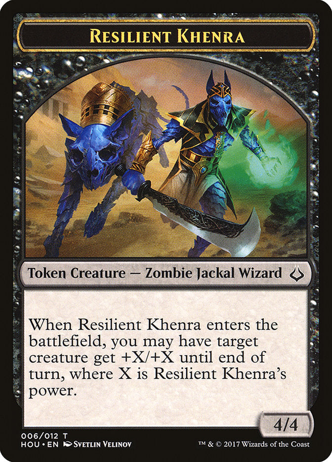 Resilient Khenra Token [Hour of Devastation Tokens] | Golgari Games