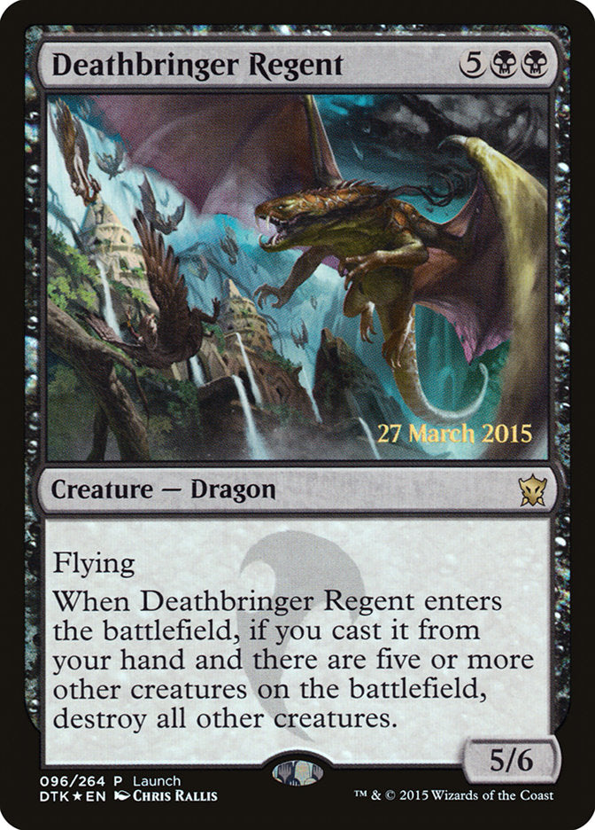 Deathbringer Regent (Launch) [Dragons of Tarkir Prerelease Promos] | Golgari Games