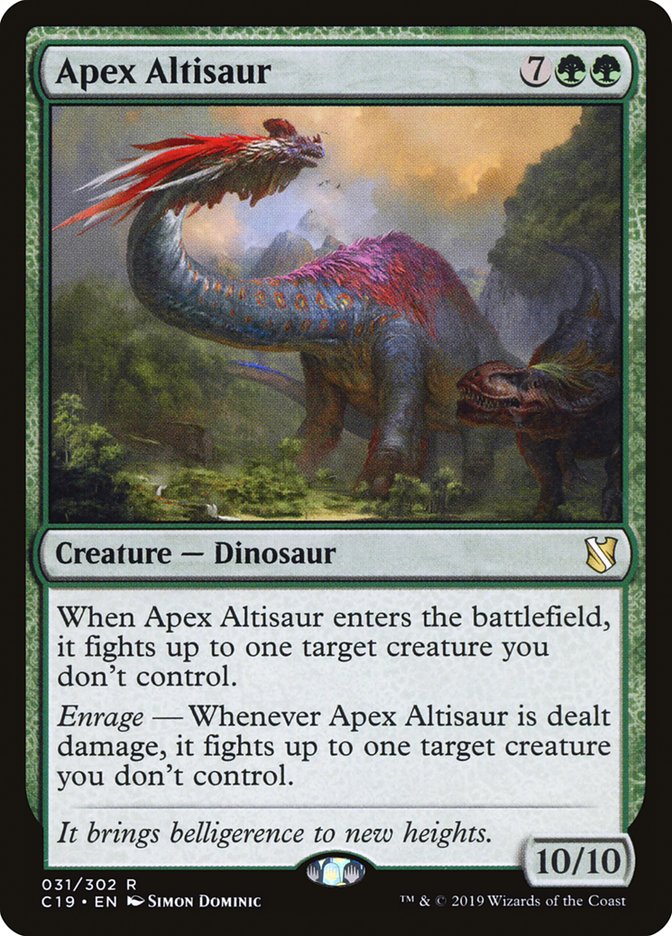 Apex Altisaur [Commander 2019] | Golgari Games