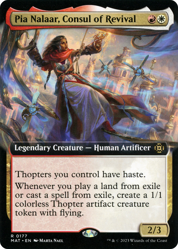 Pia Nalaar, Consul of Revival (Extended Art) [March of the Machine: The Aftermath] | Golgari Games