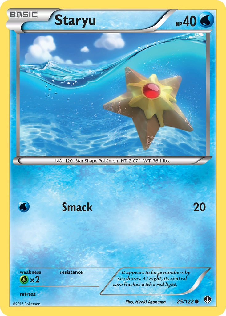 Staryu (25/122) [XY: BREAKpoint] | Golgari Games