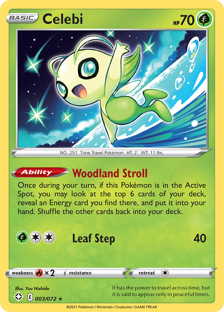 Celebi (003/072) [Sword & Shield: Shining Fates] | Golgari Games