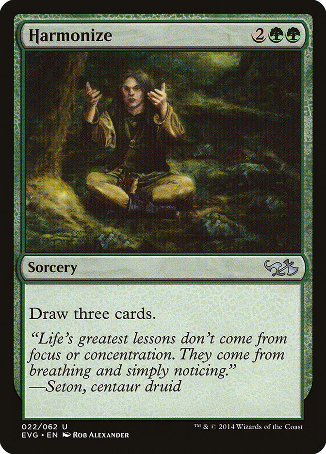 Harmonize (Elves vs. Goblins) [Duel Decks Anthology] | Local Legends