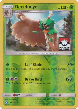 Decidueye (11/149) (League Promo) [Sun & Moon: Base Set] | Golgari Games