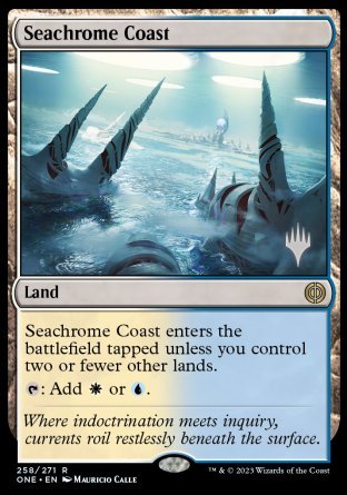 Seachrome Coast (Promo Pack) [Phyrexia: All Will Be One Promos] | Local Legends