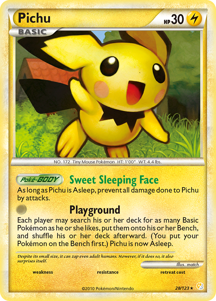 Pichu (28/123) [HeartGold & SoulSilver: Base Set] | Golgari Games