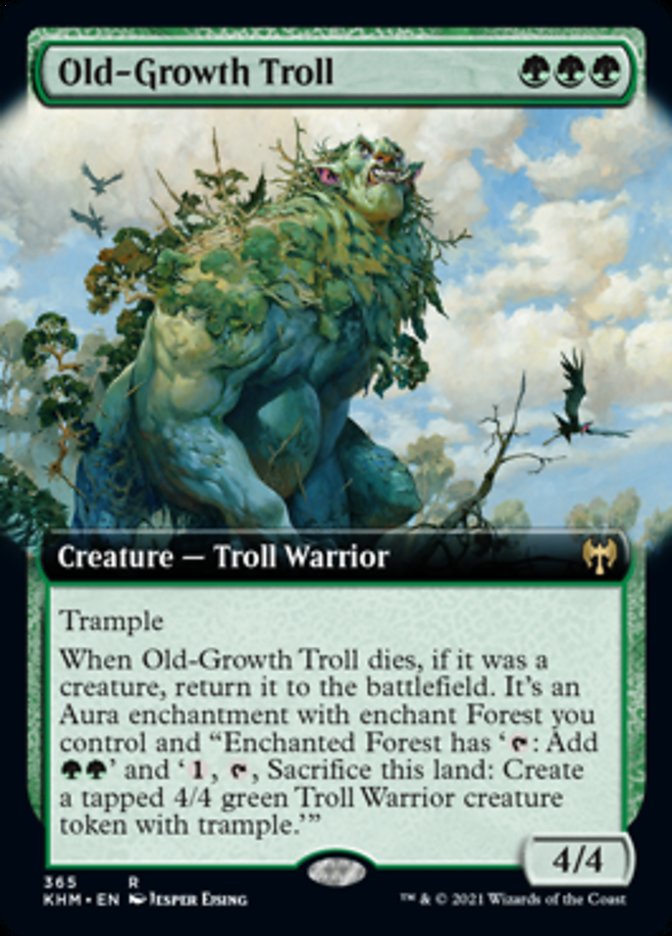 Old-Growth Troll (Extended Art) [Kaldheim] | Golgari Games