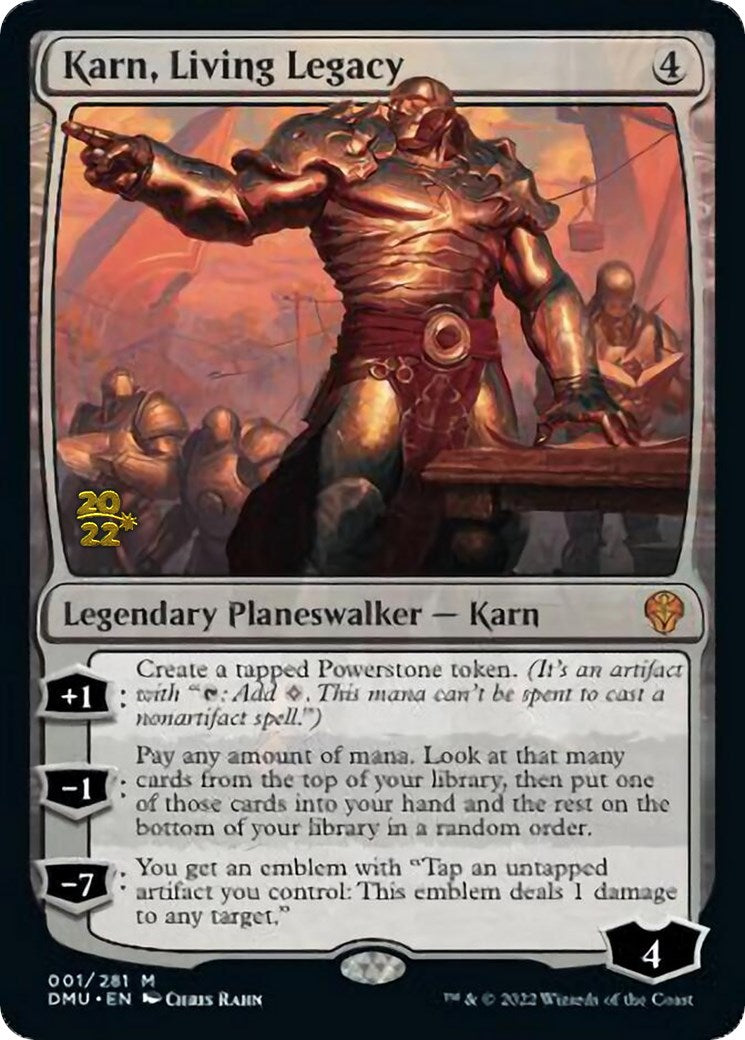 Karn, Living Legacy [Dominaria United Prerelease Promos] | Golgari Games