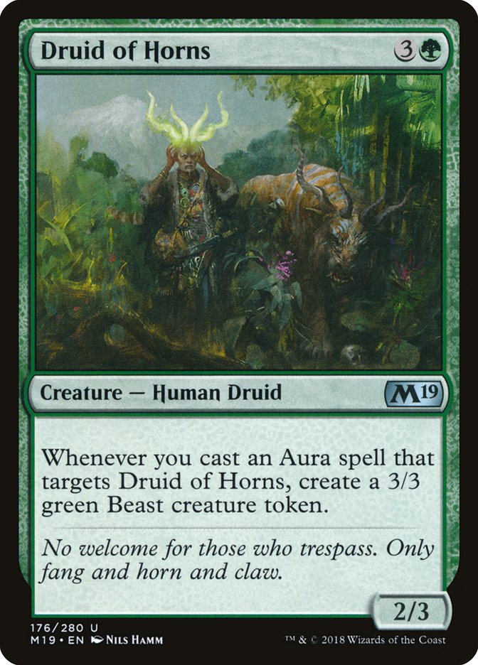 Druid of Horns [Core Set 2019] | Golgari Games