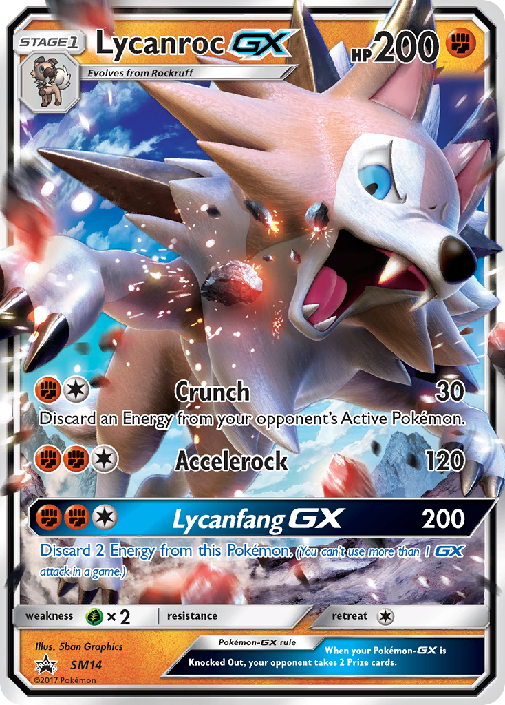 Lycanroc GX (SM14) [Sun & Moon: Black Star Promos] | Golgari Games