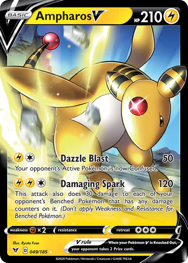 Ampharos V (049/185) [Sword & Shield: Vivid Voltage] | Golgari Games