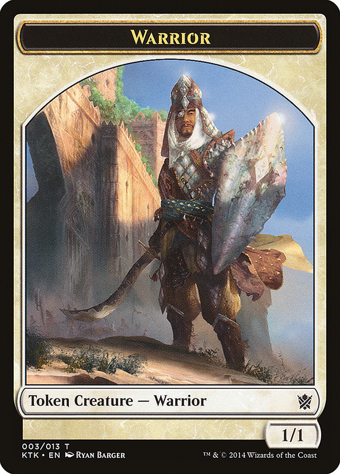 Warrior Token (003/013) [Khans of Tarkir Tokens] | Local Legends