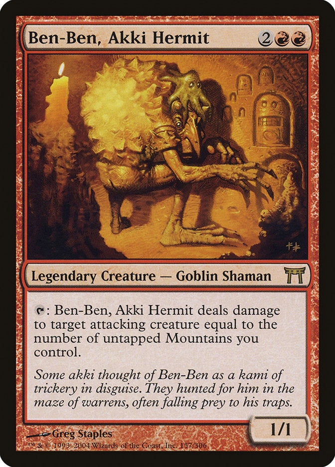 Ben-Ben, Akki Hermit [Champions of Kamigawa] | Local Legends