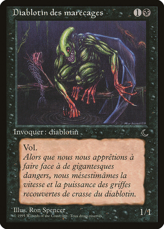 Bog Imp (French) - "Diablotin des marecages" [Renaissance] | Golgari Games