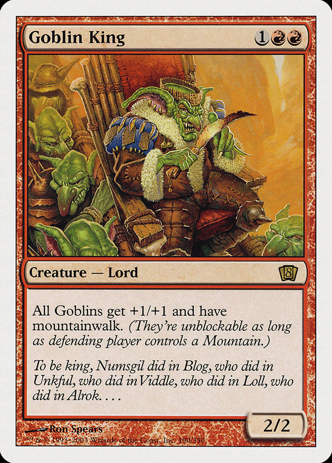 Goblin King [Eighth Edition] | Golgari Games