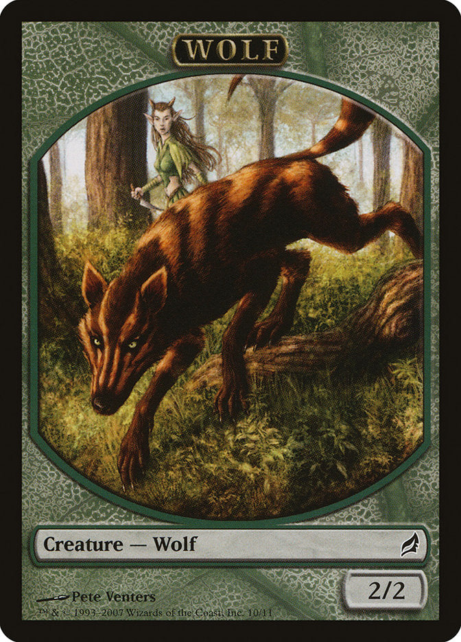 Wolf Token [Lorwyn Tokens] | Golgari Games