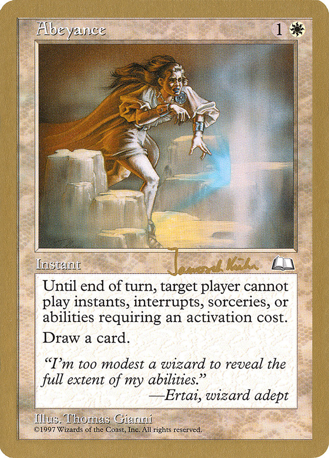 Abeyance (Janosch Kuhn) [World Championship Decks 1997] | Local Legends