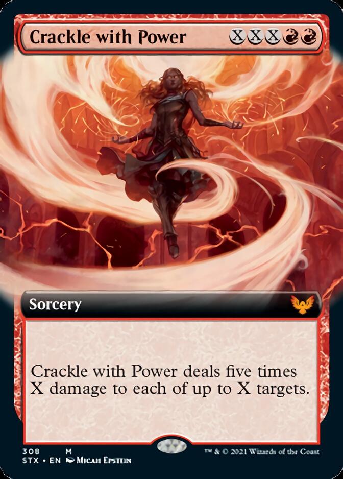 Crackle with Power (Extended Art) [Strixhaven: School of Mages] | Local Legends
