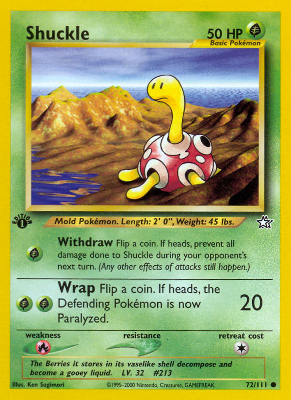 Shuckle (72/111) [Neo Genesis 1st Edition] | Golgari Games