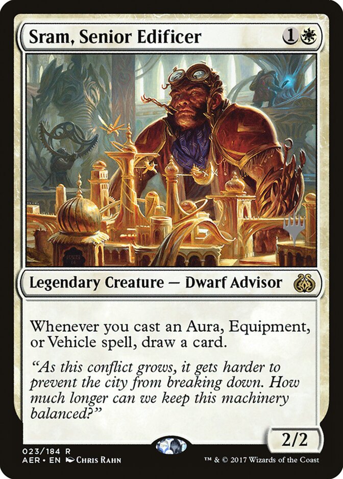 Sram, Senior Edificer [Aether Revolt Promos] | Golgari Games