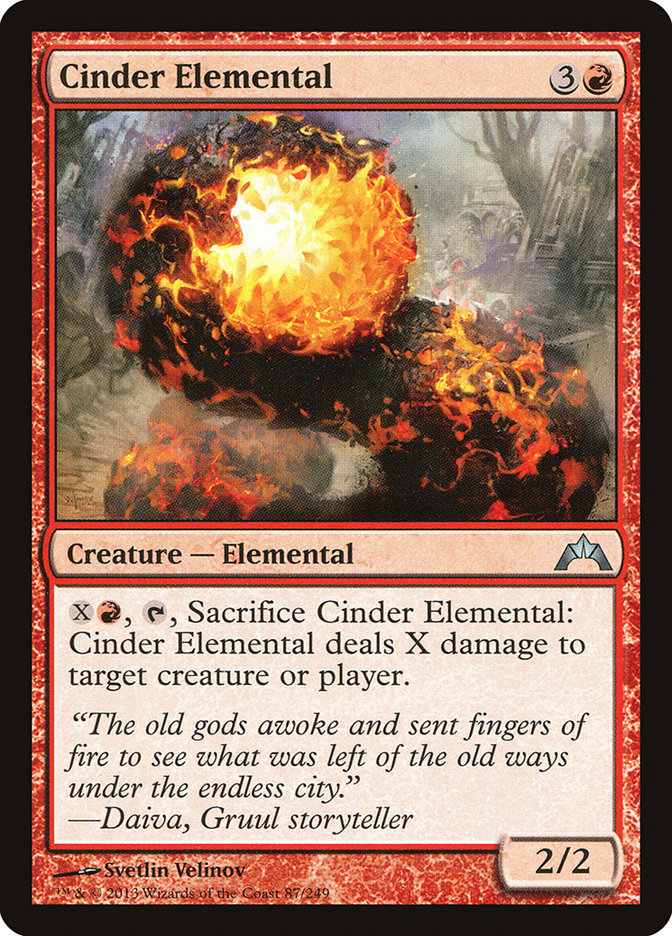 Cinder Elemental [Gatecrash] | Golgari Games