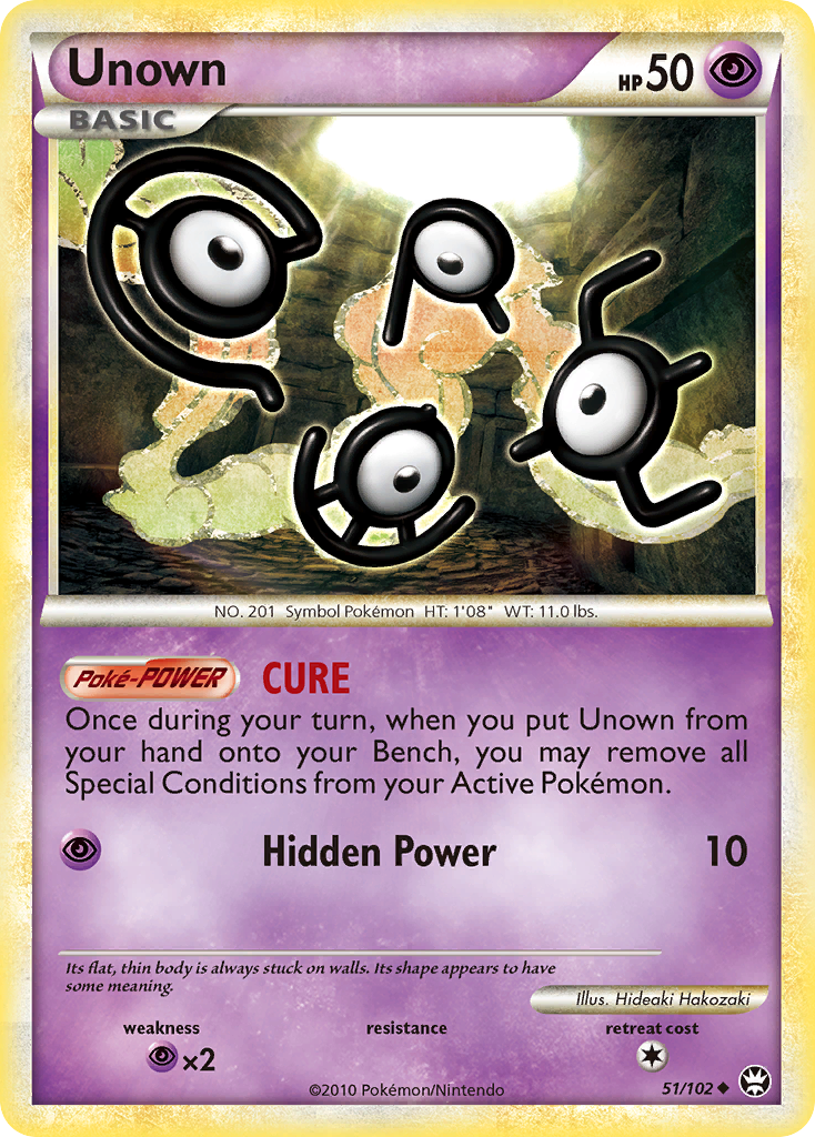 Unown (51/102) [HeartGold & SoulSilver: Triumphant] | Golgari Games