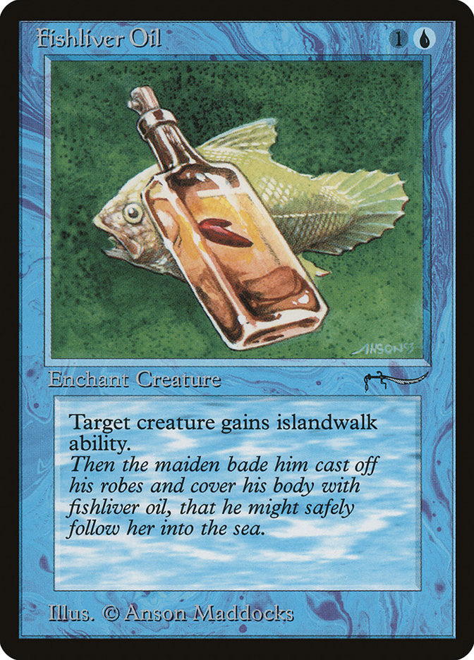 Fishliver Oil (Dark Mana Cost) [Arabian Nights] | Local Legends
