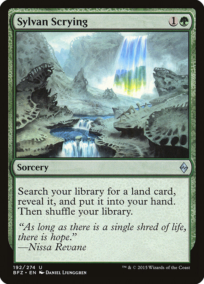 Sylvan Scrying [Battle for Zendikar] | Local Legends