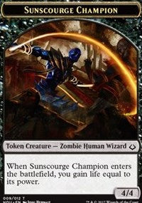 Sunscourge Champion // Cat Double-sided Token [Hour of Devastation Tokens] | Golgari Games