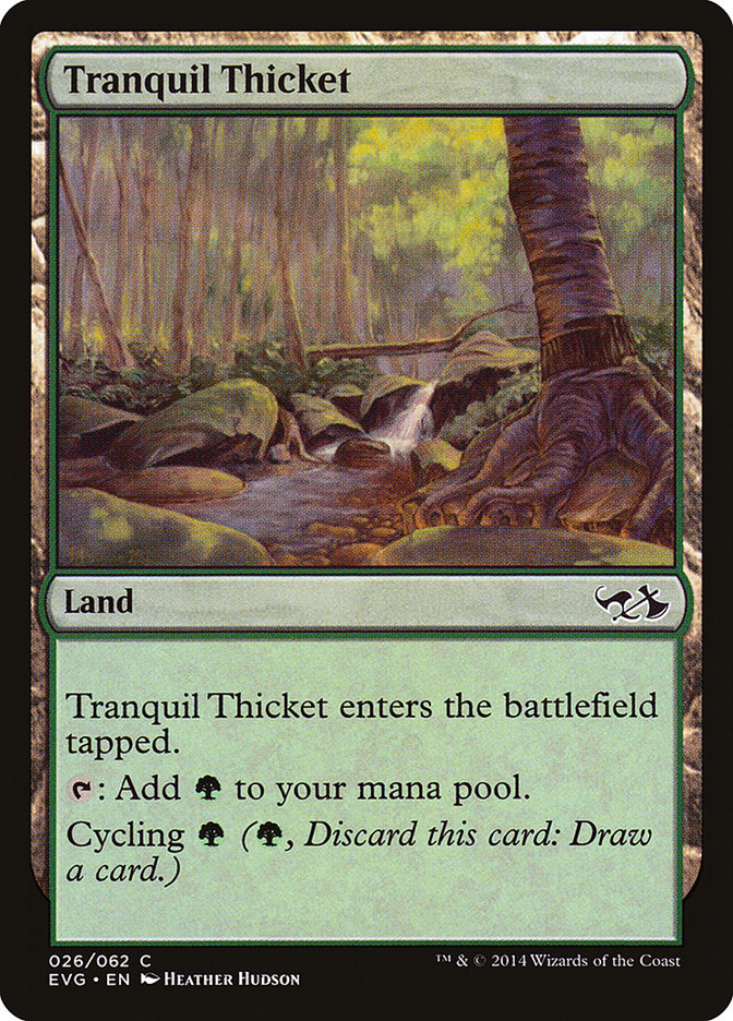 Tranquil Thicket (Elves vs. Goblins) [Duel Decks Anthology] | Golgari Games