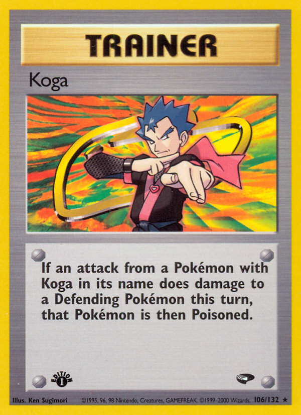 Koga (106/132) [Gym Challenge 1st Edition] | Golgari Games