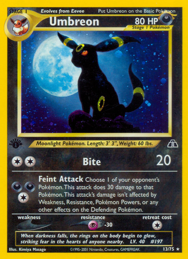 Umbreon (13/75) [Neo Discovery 1st Edition] | Golgari Games