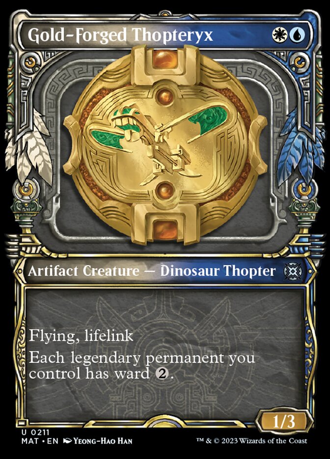 Gold-Forged Thopteryx (Showcase Halo Foil) [March of the Machine: The Aftermath] | Local Legends