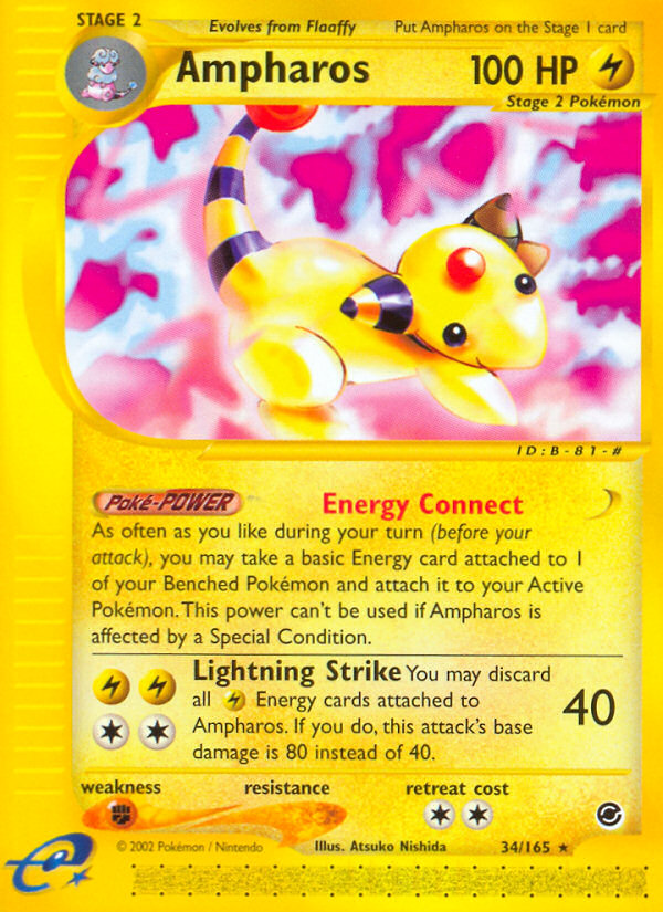 Ampharos (34/165) [Expedition: Base Set] | Golgari Games