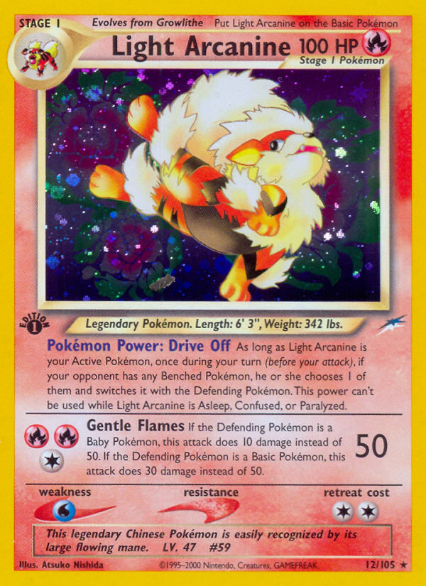 Light Arcanine (12/105) [Neo Destiny 1st Edition] | Golgari Games