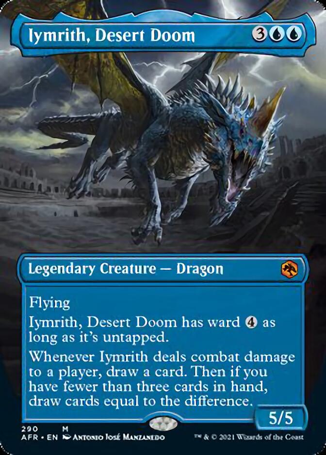 Iymrith, Desert Doom (Borderless Alternate Art) [Dungeons & Dragons: Adventures in the Forgotten Realms] | Golgari Games