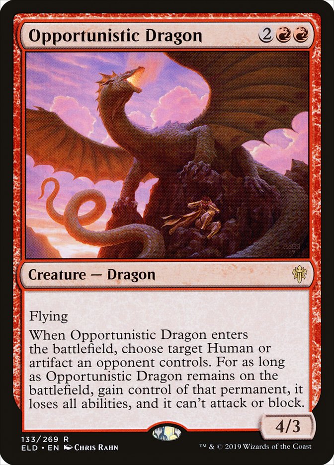 Opportunistic Dragon [Throne of Eldraine] | Local Legends