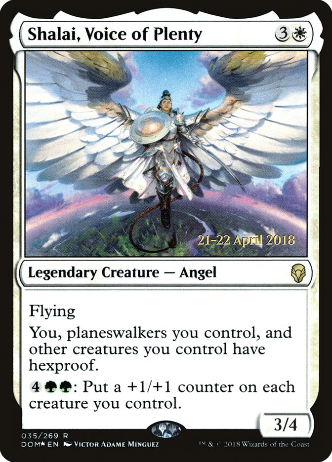Shalai, Voice of Plenty [Dominaria Prerelease Promos] | Local Legends
