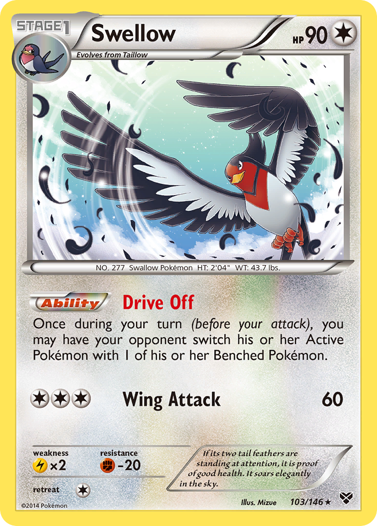 Swellow (103/146) [XY: Base Set] | Golgari Games