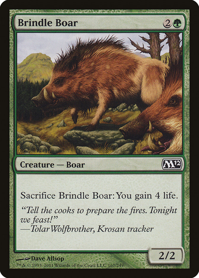 Brindle Boar [Magic 2012] | Golgari Games